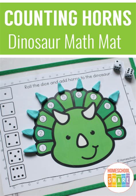 Dinosaur Math Mat Homeschool Share