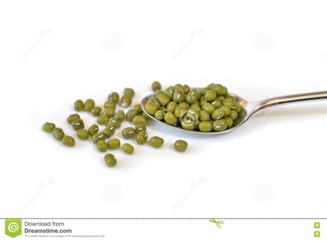 Green Gram Or Mung Beans On White Background Stock Photo Image Of