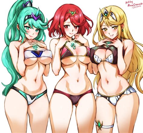 745 Pneuma Pyra Mythra Xenoblade Chronicles 2 By MinaCream Hentai Foundry