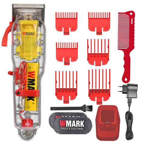 Maquina De Cortar Cabelo Wmark NG108 Pro Profissional Shopee Brasil