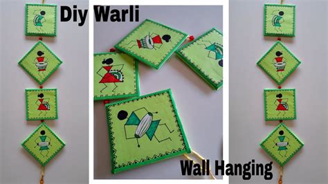 Diy Warli Wall Hangingwarli Painting Home Decorwarli Art Youtube