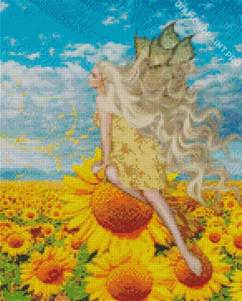 Sunflower Angel Diamond Painting DiamondPaint PRO