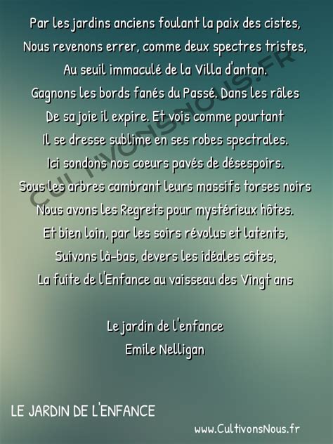 La Fuite De L Enfance Le Jardin De L Enfance Cultivons Nous