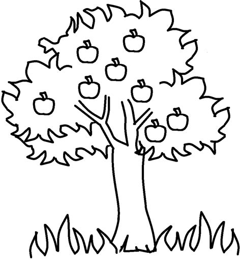 Apple Tree Outline Printable - ClipArt Best