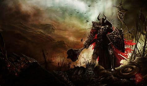 HD wallpaper: artwork, warrior, fantasy art, knight, death, sword ...