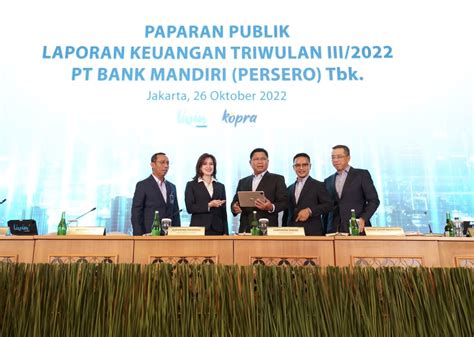 Kuartal III 2022 Bank Mandiri Catat Laba Bersih Rp 30 7 Triliun