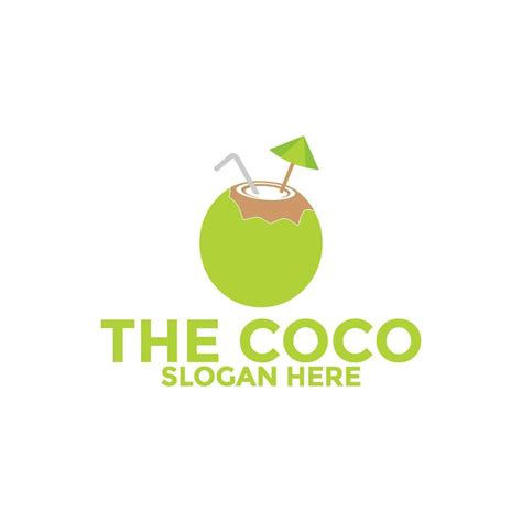 Coco Logo Vector Plantilla Creativo Coco Logo Diseño Conceptos Icono