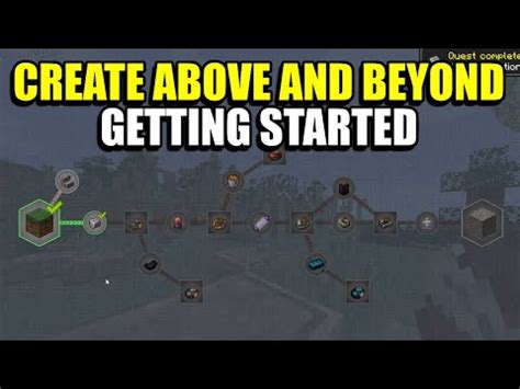 Ep Getting Started Minecraft Create Above And Beyond Modpack Youtube