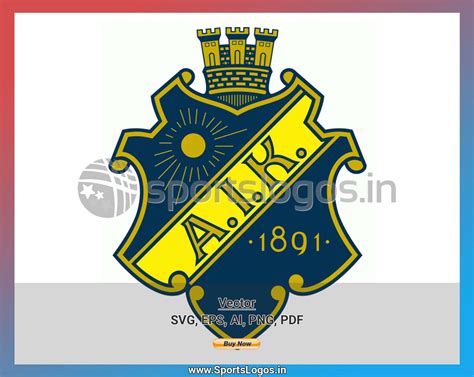 AIK IF - 1975, Swedish Hockey League, Hockey Sports Vector / SVG Logo in 5 formats