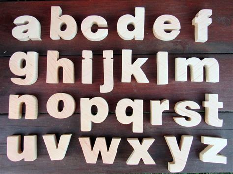 Wooden Letters Magnetic Wooden Alphabet Letter Magnets - Etsy