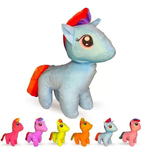 Peluche de peluche con forma de unicornio para bebés color azul