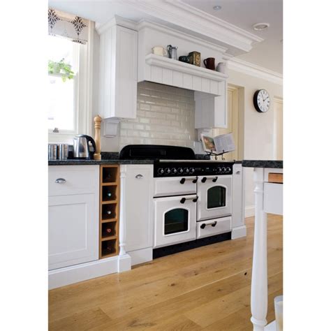 Rangemaster 87600 Classic 110cm Electric Range Cooker With Induction Hob White And Brass