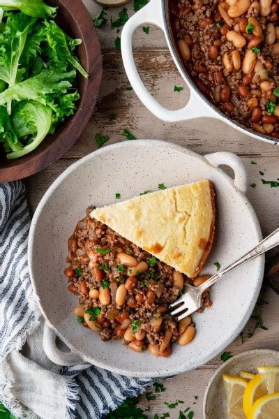 Ground Beef And Baked Bean Casserole The Seasoned Mom