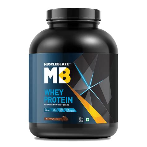 MuscleBlaze Whey Protein (25g Protein) - (2 Kg, Rich Milk Chocolate)