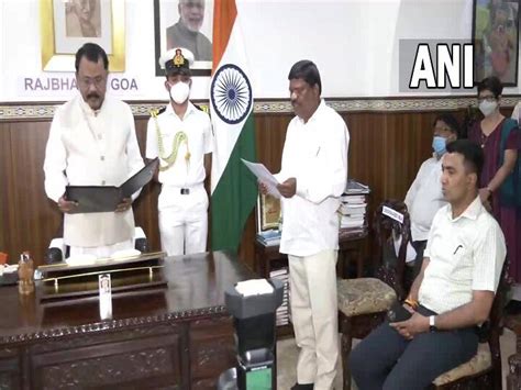 Goa Governor Administers Oath To Mla Elect Ganesh Gaonkar As Pro Tem Speaker Ahead Of Assembly