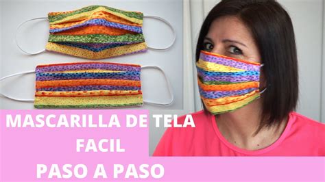 Mascarilla De Tela Facil Paso A Paso Semillita De May Youtube