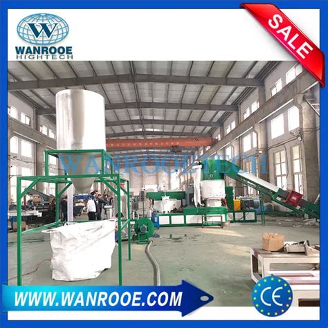 Double Stage Plastic Pe Pp Film Recycling Pelletizing Machine Plastic