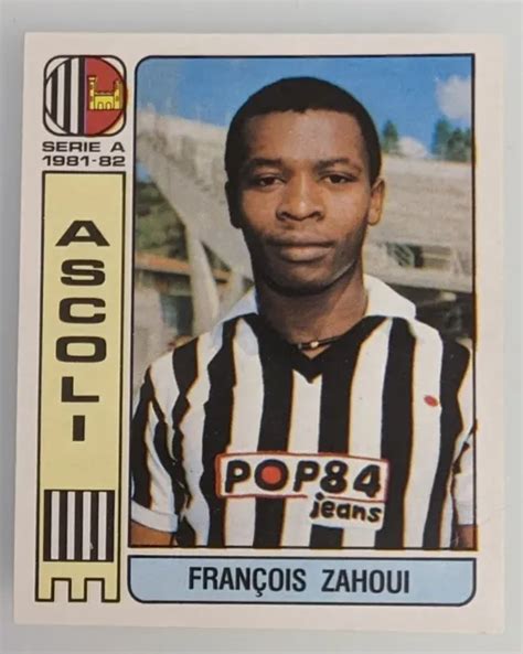 Figurina Sticker Francois Zahoui N Ascoli Calciatori Panini