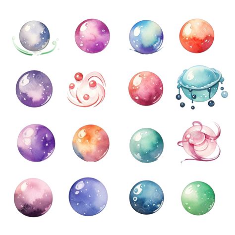 Watercolor Magic Orb Cute Clip Art Watercolor Clip Art Painted Png