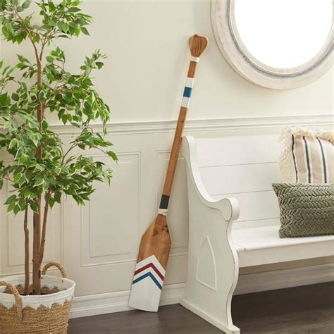 Reviews For Litton Lane In X In Wood White Novelty Canoe Oar