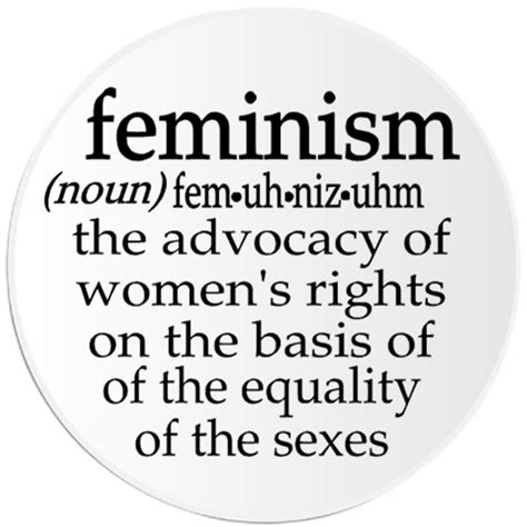 Feminism Definition 3 Pack Circle Stickers 3 Inch Feminist Activist