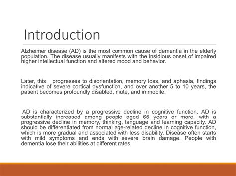 Alzheimers Disease And Its Pathophysiology Ppt