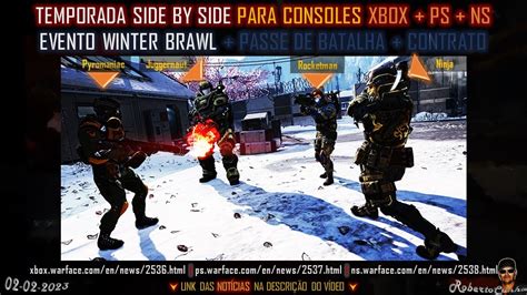 Warface Console Temporada Side By Side Evento Winter Brawl Passe