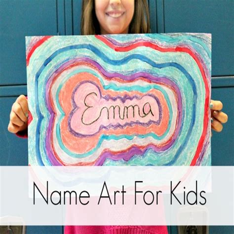 Creative Crafts: Name Art Project For Kids - 2K Crafts