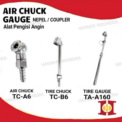 Jual Alat Pengisi Angin Pompa Ban Mobil Motor Tire Chuck Gauge Shopee