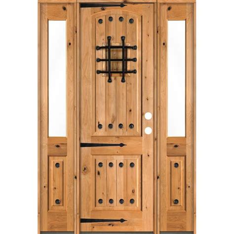 Krosswood Doors In X In Mediterranean Knotty Alder Left Hand