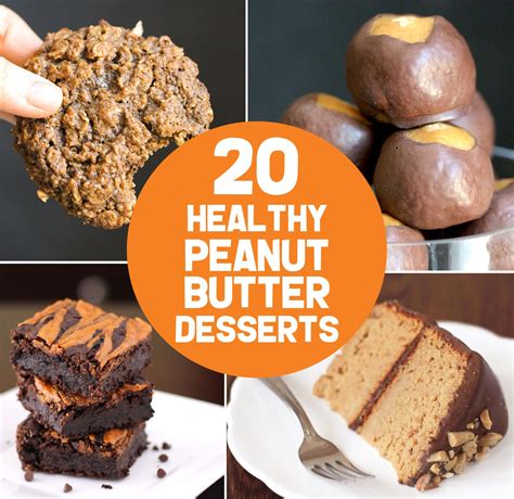 20 Healthy Peanut Butter Dessert Recipes | gluten free, vegan, low carb