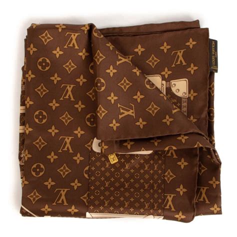 Louis Vuitton Monogram Silk Scarf Labellov Buy And Sell Authentic Luxury