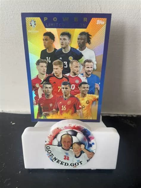 TOPPS MATCH Attax Euro 2024 Power Limited Edition LE1 Ronaldo