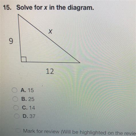 Solve For X In The Diagram