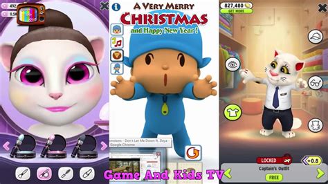 My Talking Tom My Talking Angela My Talking Pocoyo Gameplay Video For