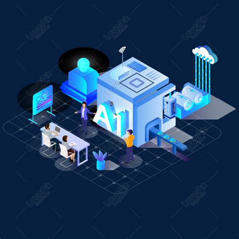 Vector Ai Technology Illustration Ng Tema Larawan Numero Ng Graphics