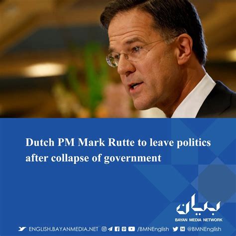 . The four-time Dutch prime minister, Mark Rutte, has announced his ...