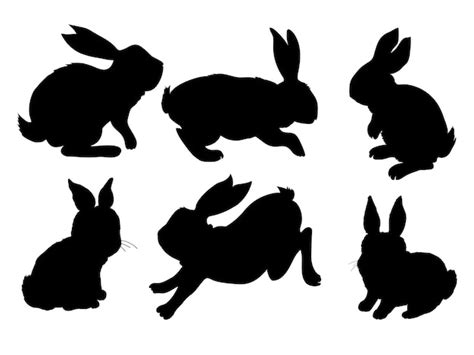 Premium Vector Rabbit Animal Silhouette