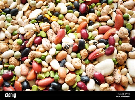 Bakground Of Mixed Dry Beans Stock Photo Alamy