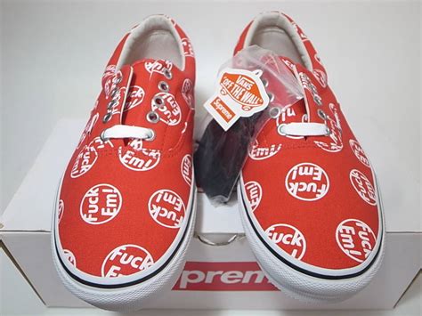 Yahoo オークション Supreme x VANS Era Fuck Em FE F ck cm US