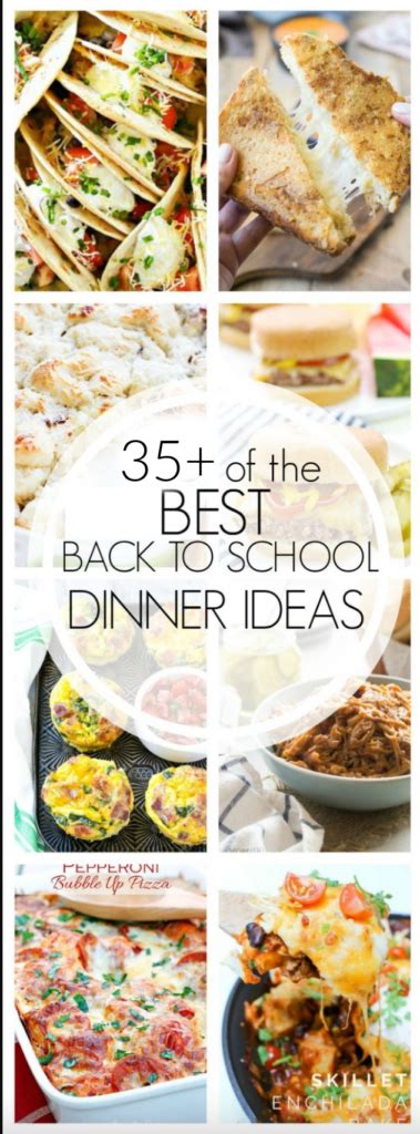 35 Back To School Dinner Recipes • Domestic Superhero