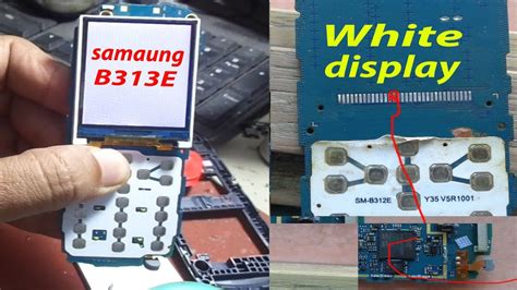 Samsung B313E White display jumper solution. - YouTube