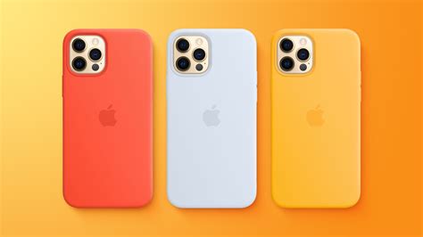 Apple Releases New Sunflower, Cloud Blue and Electric Orange iPhone 12 Cases - MacRumors