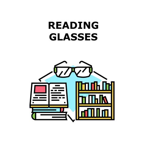 Reading Glasses Vector Concept Color Illustration 9756123 Vector Art at ...