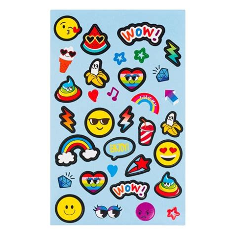 Stickere Emoticon Pentru Cei Mici Si Cei Mari Buc Multicolor