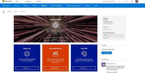 Microsoft Bing Rewards Dashboard Doctorrolf