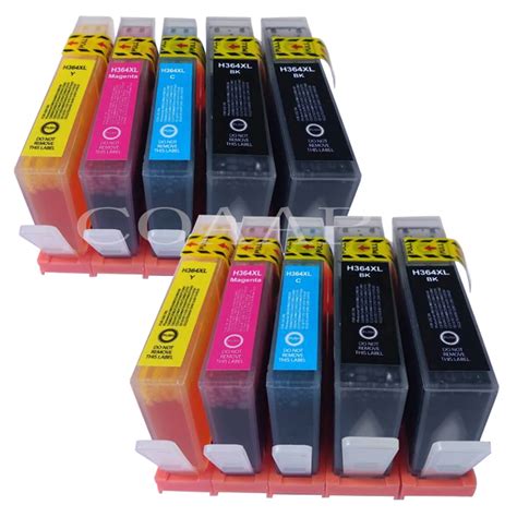 10pcs Compatible Ink Cartridge For Hp 364 Xl Photosmart B209 B210 B110 C309 C410 C510 5510 5520