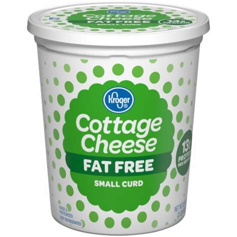 Kroger Fat Free Small Curd Cottage Cheese Tub Oz Kroger