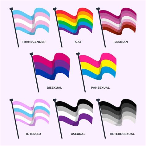 Free Vector Flat Lgbt Pride Month Flags Collection