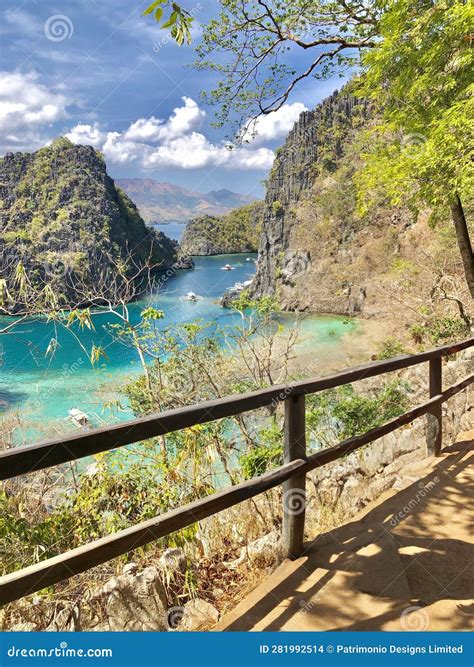 Kayangan Lake And Jungle Around In Coron, Palawan, Philippines. Royalty ...